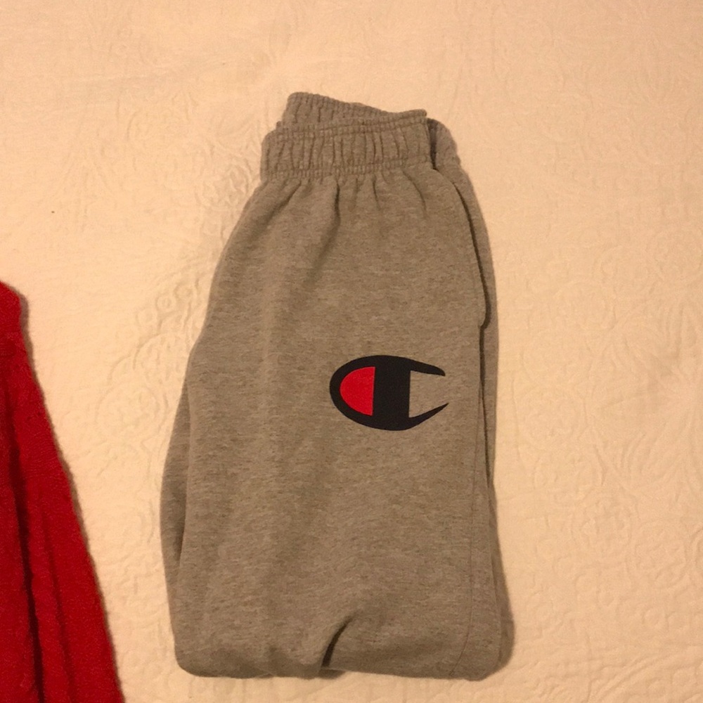 gray champion sweatpants
